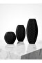 Set of 3 Indoor Decorative Vases, 3D Print, 8-13-18 CM - 2