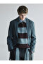 Rmz Gi̇yi̇m Farkiyla Devrik Roba Collar Striped Men's Knitwear Sweater