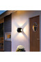 Modern 8W Black Round Outdoor Light - 2