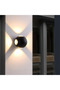 Modern 8W Black Round Outdoor Light
