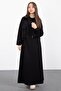 Black Zippered Crop Jacket Zero Sleeve Girls' Dress Set 23409