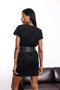 Black Belted Velvet Dress 1276 - 5