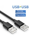 كابل تمديد USB 2.0 بطول 3 أمتار من ذكر إلى ذكر، مزود بجل السيليكا لمحرك الأقراص الصلبة وكاميرات الويب والاتصالات - 8