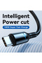 كابل شحن سريع USB-C 100 واط 6 أمبير بطول 2 متر مع شاشة LED وإيقاف تشغيل تلقائي ذكي، سلك شحن مضفر من النايلون - 2