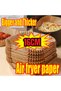 50Pcs Disposable Air Fryer Paper Oil Absorbing And Anti Oil Paper Tray Non Stick Baking Pad Large...