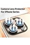 5 قطع لهاتف iPhone 16 5 قطع زجاج كاميرا مقوى ناعم لهاتف iPhone 16 15 14 Pro Max Plus Mini Back Ca
