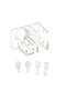 1 Set Clear Acrylic Aquarium Reef Tank Pipe Tube Holder Clip - 7