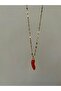 Lip Chain Red Luck Necklace