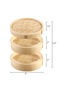 8inch steamer Bamboo Steamer Basket with Lid Dumpling Steamer Basket Chinese Steamer Basket Bamboo S - 6