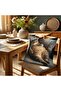 45X45cm One Side Fat Cat Lying Down Print Pillowcase - Perfect for Living Room and Bedroom Decor, Id - 5