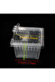 10x Feeding Box Reptile Cage Hatching Container Rearing Tank Clear Reptile Vivarium Terrarium Ins... - 6