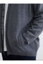 Lcwaikiki Classic Gray Standard Fit Stand Collar Men's Knitwear Cardigan - 3