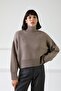 Mink Long Sleeve Turtleneck Cashmere Women's Knitwear Sweater