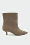 Saves Mink Suede Women's Flat Stitch Detailed Women's Boots