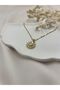 Gold Color Sparkling Sun Figured Necklace – Elegant, Shiny and Modern Design - 4