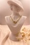 Gold Color Asymmetric Heart Necklace – Modern, Minimalist, and Timeless Elegance Design - 3