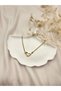 Gold Color Asymmetric Heart Necklace – Modern, Minimalist, and Timeless Elegance Design - 6