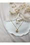 Gold Color Sparkling Sun Figured Necklace – Elegant, Shiny and Modern Design - 7