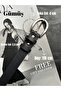2-Pack Lust Classic Patterned Women's Silver Buckle Belt Jacket Belt Dress Belt Trouser Belt - 4