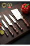 5 Pcs Premium Kitchen Knife Set Extra Sharp - Stainless Steel & Colour Wood Handle | BB3890SP