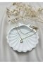 Gold Detailed Double Layer Pearl Necklace – Minimalist, Elegant, and Timeless Pearl Design - 6