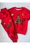 Unisex Children's New Year Concept Printed Top and Bottom Set - 4