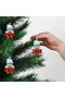 2026 Santa Claus - Pine Tree Ornament Set of 3