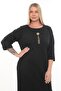 Necklace and Eyelet Detailed Dress Ets7252 - 3