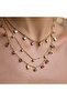 18K Gold Plated Multi-Color Crystal Zircon Pendant Necklace - 2