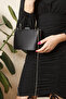 Thin Style Heels Pointed Toe Rhinestone Evening Dress Shoes and Bag Set - 5