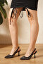 Thin Style Heels Pointed Toe Rhinestone Evening Dress Shoes and Bag Set - 3