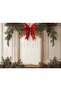 Classic Red Bow Christmas Background 200X150Cm Studio Backdrop