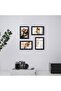 4x6 in picture frame — 10x15 cm natural black frame, Set of 4 - 5