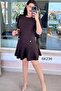 Flared Skirt with Flounce Sleeves Dress 6K236 - 3