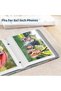 Photo Album 5x7 - Holds 52 Photos, Premium Vegan Leather, Raining Hearts - 2