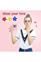 3 Inch Mini Photo Album - Heart Hollow Binder with Pendant, 40 Pockets (Pink) - 7