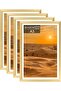 Aluminum A3 Picture Frame Set of 4 (Gold)