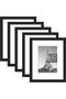 8x10 Picture Frame Set of 5 (Black) for Tabletop and Wall