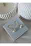 Cream Pearl Glass Bead Women's Earrings Gift - 2