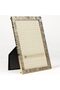 712346 4x6 Gold Metal Linen Pattern Picture Frame - 3
