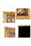 4x6 Vintage Picture Frame, Gold Real Glass Front, Ornate Antique Retro - 5