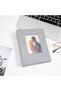 4x6 Photo Album - Linen Cover, 26-Page Mini Book Holds 52 Pictures (Grey) - 2