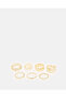 Women Gold Embellished Ring Set (7 Piece)