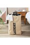 Foldable laundry basket with handle - 2