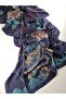 Luxury Voile Silk Shawl Hijab Foulard Scarf Shawl Floral Pattern 90 X 180 - 2