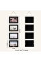 Collage Photo Frame 4x6 - Rustic 4-Opening Vertical Wood Wall Display (Black) - 5