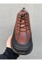 100% Genuine Leather Short Men's Boots, Orthopedic Sole, Rubber Laces (139-153-584) - 3