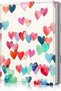 Photo Album 5x7 - Holds 52 Photos, Premium Vegan Leather, Raining Hearts