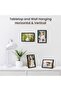 6X8 Photo Frame Set of 3, Wooden Frames with Acrylic Plexiglass (Black)