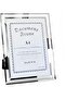 A4 Picture Frame – Glass Tabletop Frame, High-Definition Glass, Silver